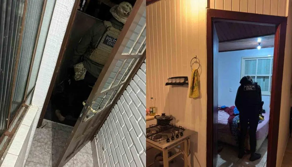 Policiais goianos tiveram o apoio da Polícia Civil de Bento Gonçalves - Fotos: 