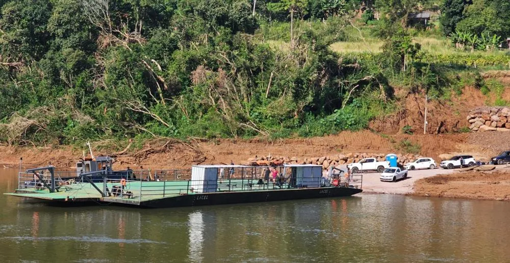 Balsa volta a fazer a travessia entre Santa Tereza e São Valentim do Sul