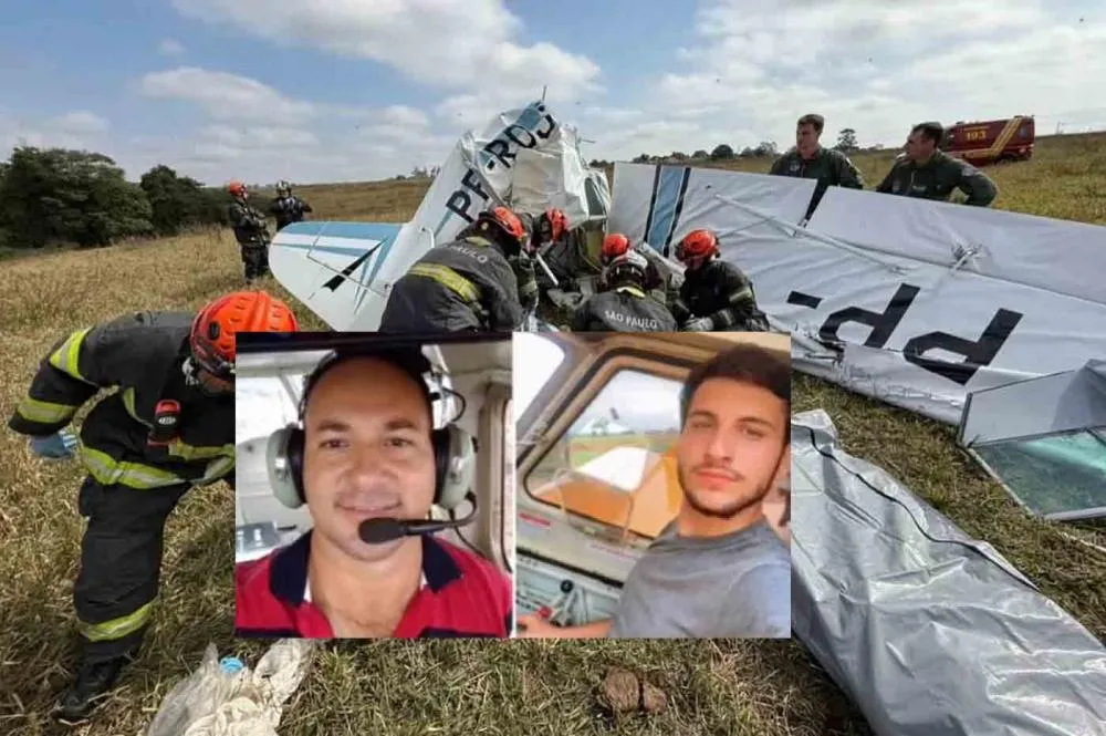 Abner Oliveira e Felipe Coiado foram as vítimas fatais do acidente - Foto: Corpo de Bombeiros de São Paulo/Especial