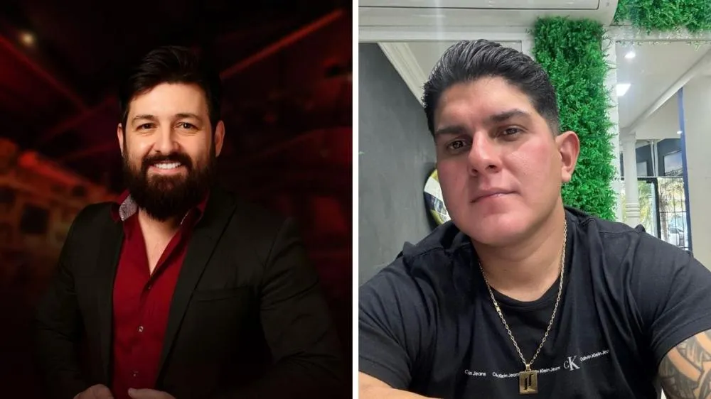 Deyvid Luiz Leite e Thiago Adolfo foram mortos com disparos de 9 milímetros - Fotos: Reprodução/Especial