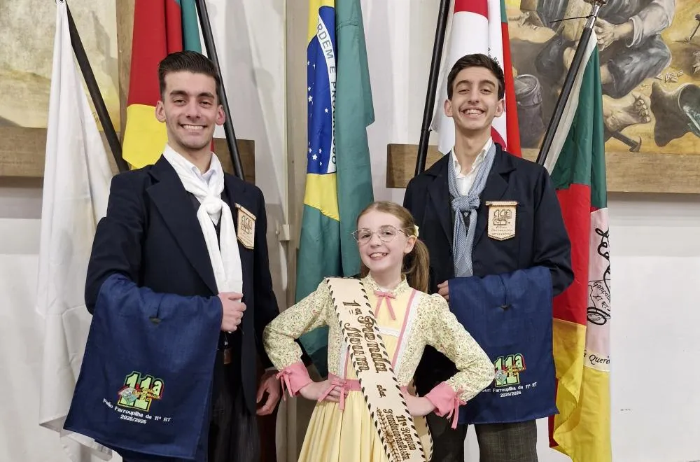 Vitor Manuel, Cesar Augusto e Francisca Filippon agora vão participar da fase estadual - Foto: Reprodução/Especial