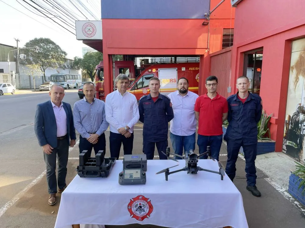 Drone de última geração foi adquirido numa parceria com entidades - Foto: Corpo de Bombiros/Especial