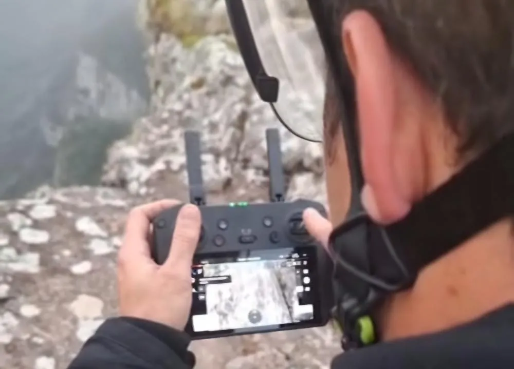 Drone com câmera térmica foi fundamental para encontrar o corpo da menina Bianca - Foto: Reprodução/Corpo de Bombeiros/Especial