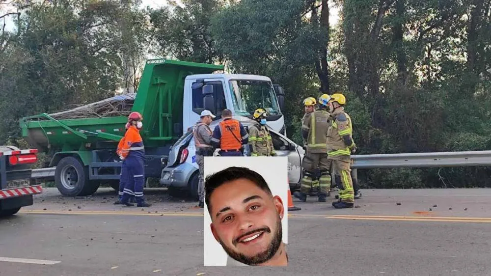 Homem morre em colisão entre automóvel e caminhão na ERS-122