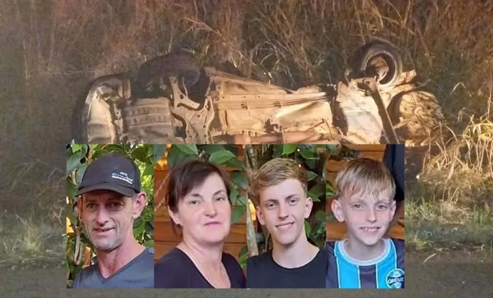 Valmir, Janete, Douglas e Vinícius serão sepultados neste domingo - Foto: Reprodução/Especial