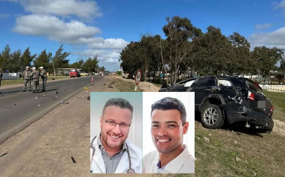 Cristiano Ebert e William Pinós foram as vítimas fatais no acidente - Fotos: Reprodução/Especial 