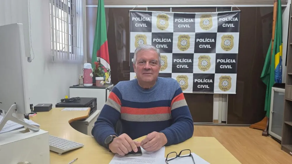 Delegado Álvaro Becker agradeceu o apoio da comunidade para a elucidação do caso - Foto: NB Notícias/Especial