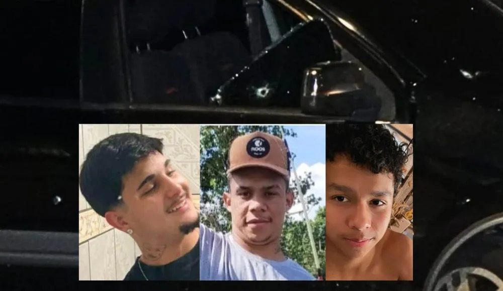 Micael, Axel e Kauã foram as vítimas fatais no ataque a tiros - Foto: Polícia Civil/Especial