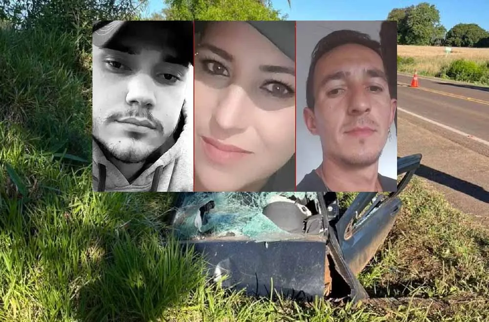 Augusto, Letícia e Guilherme foram as vítimas fatais do acidente - Foto: Polícia Civil/Especial