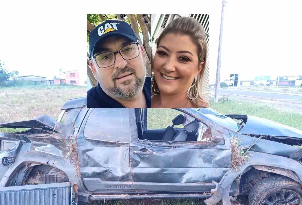 Fernando Pedó e Rose Anselmini foram as vítimas fatias do acidente - Fotos: Reprodução/Especial