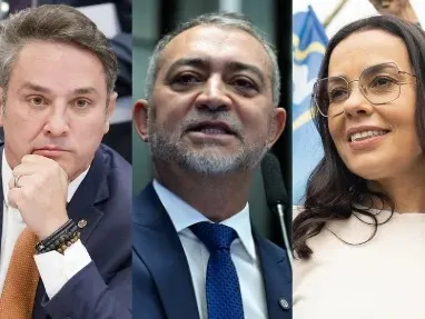 Zucco, Pretto e Brizola têm deixado Gabriel Souza pra trás nas pesquisas - Fotos: Reprodução/Especial