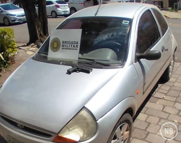 DEU RUIM: BM prende casal e recupera veículo em Bento Gonçalves