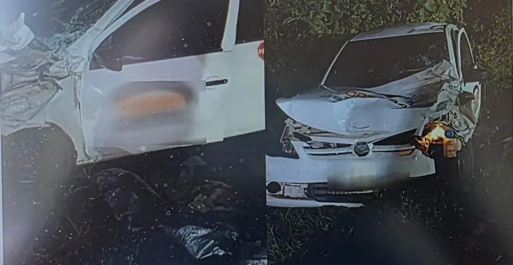 Motorista do VW Voyage ainda não foi identificado - Foto: Corpo de Bombeiros/Especial