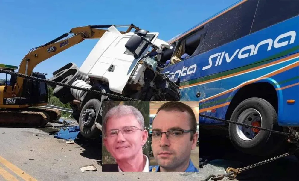 Luiz Anselmo da Silva e Carlos Blank eram cobrador e motorista do ônibus - Foto: Ecovias/Especial