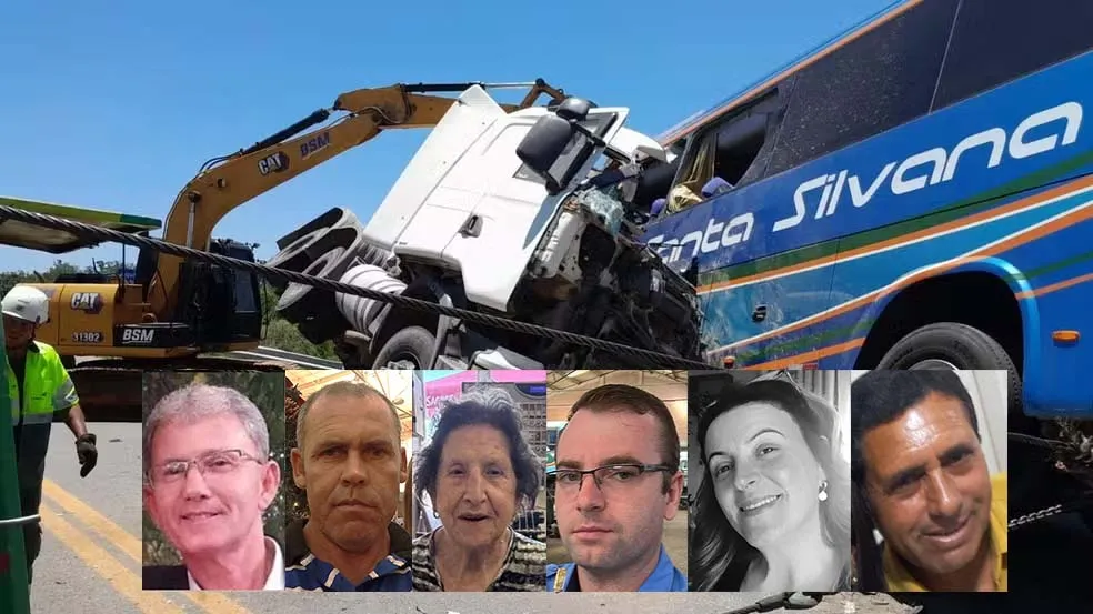 Luiz Anselmo, Luis Fernando, Daisi Isa, Carlos, Vera Regina e Paulo estão entre os mortos na tragédia - Foto: Ecovias/Especial