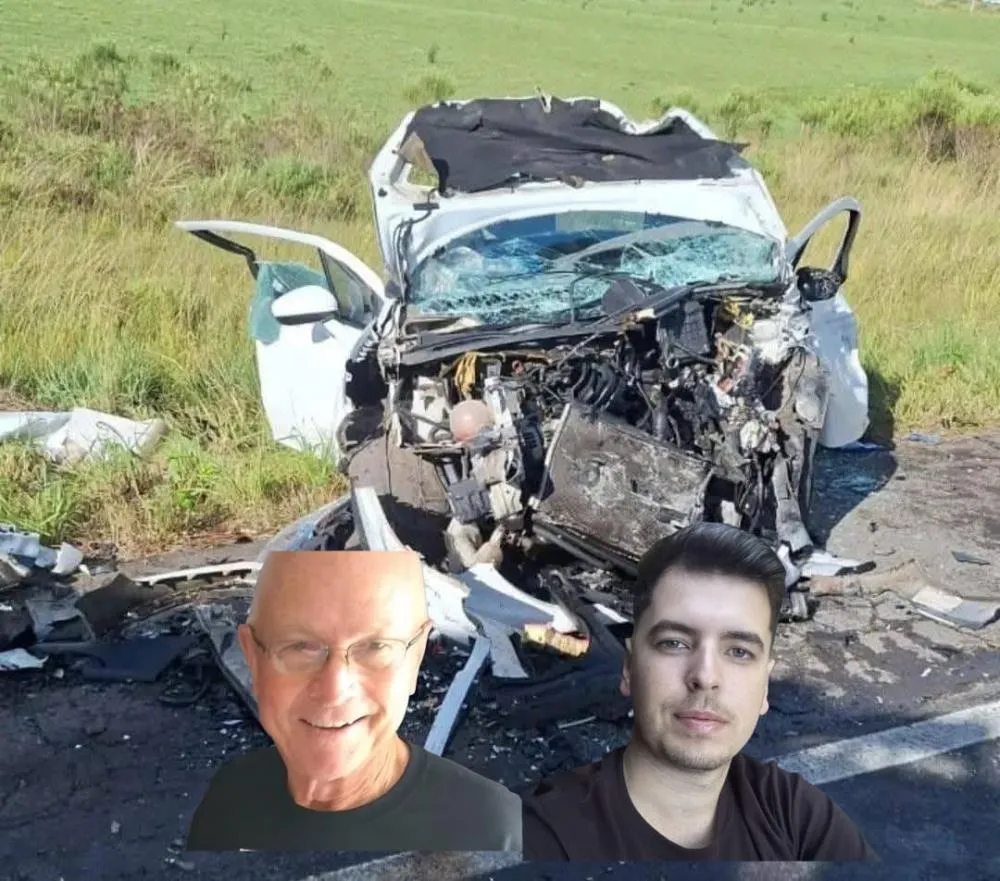 Estergio Broilo e Patrick Rigotti foram as vítimas fatais no acidente - Foto: CRBM/Especial