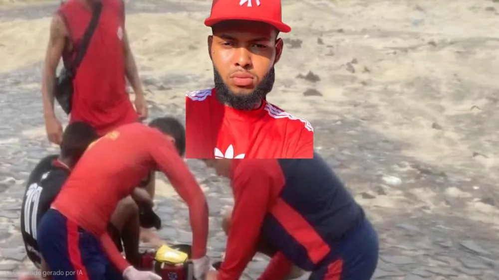 Fabrício Rodrigues trabalhava como gari e foi até a praia depois do trabalho - Foto: Reprodução/Especial