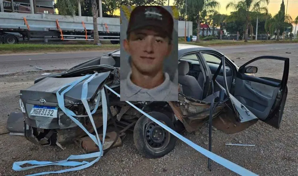 João Braulo tinha apenas 21 anos. Sua esposa está internada em estado grave - Foto: Clic Espumoso