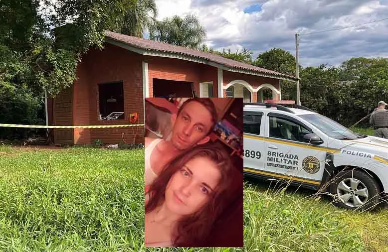 Fabiano Fleck e Juliane Cristine Schuster foram mortos a tiros pelo criminoso - Foto: Márcio Steiner/Rádio Independente/Especial NB