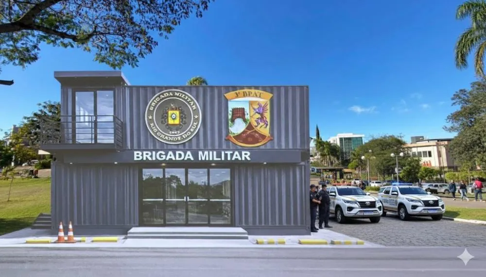 Sede da 1ª CIA é um sonho que o comando do 43º BPM quer tirar do papel - Foto: Imagem criada por IA/Especial NB