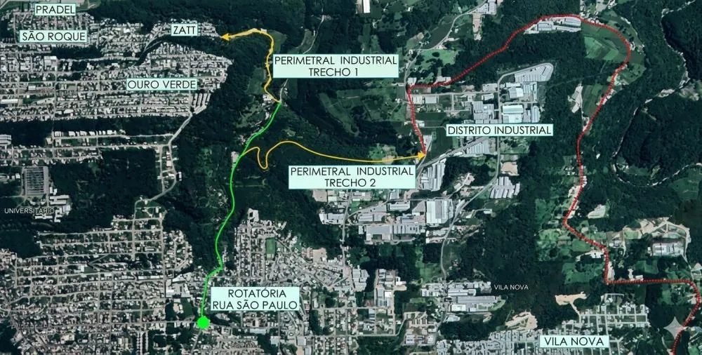 Se sair do papel, perimetral irá resolver um dos grandes problemas do trânsito em Bento Gonçalves - Fotos: Reprodução/NB Notícias