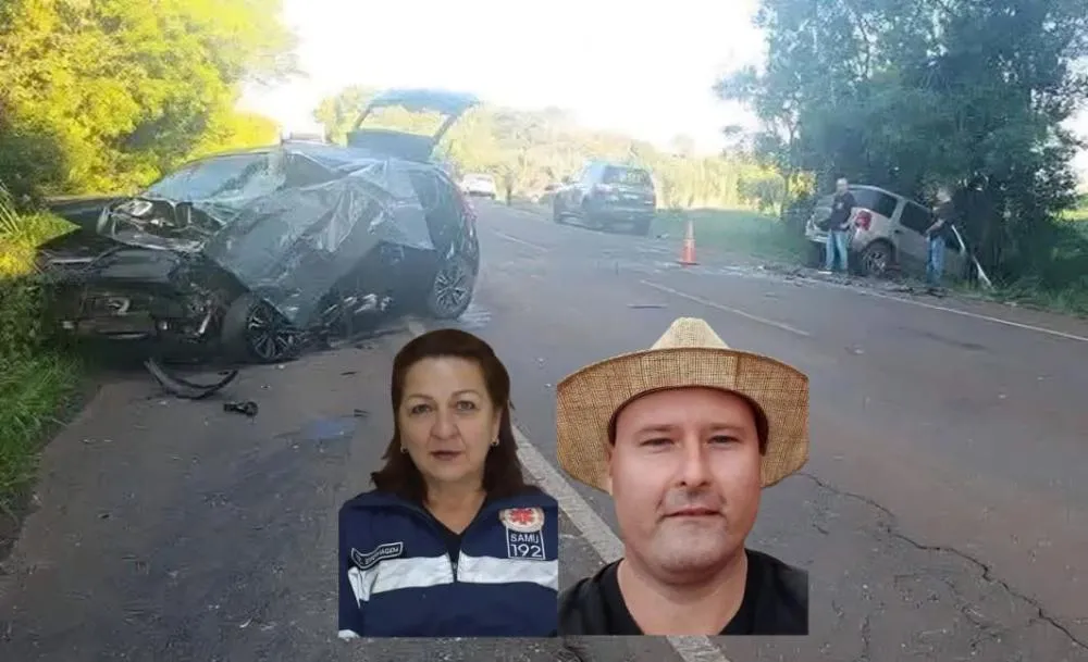 Cleuza Costa e Adilson Lapinski perderam a vida no trágico acidente - Foto: Reprodução/Especial NB Notícias