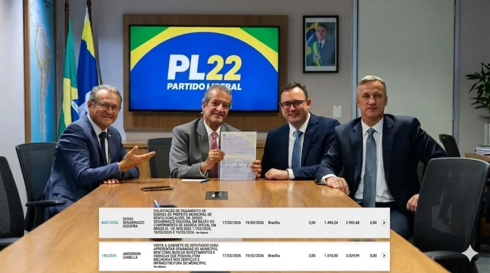 A filiação do prefeito Diogo foi a única imagem divulgada até o momento da estadia dos políticos em Brasília - Foto: Partido Liberal/Divulgação