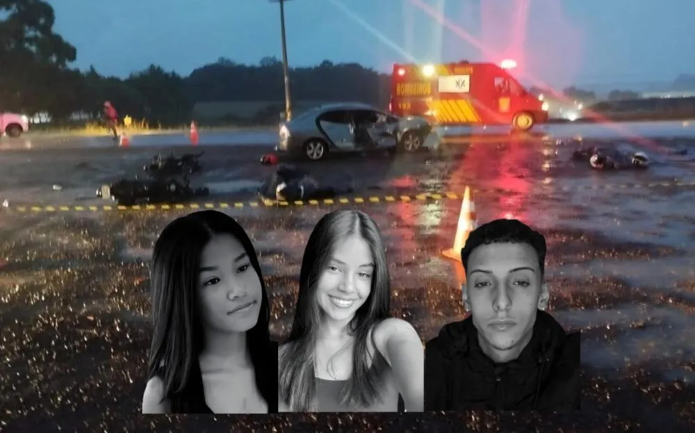 Velório dos jovens mortos no acidente ocorre nesta segunda-feira, 23 - Fotos: Reprodução