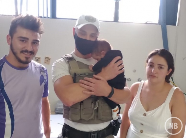 Policial da Brigada Militar salva bebê engasgado em Bento Gonçalves