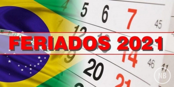 Confira em que dia da semana cairão os feriados em 2021
