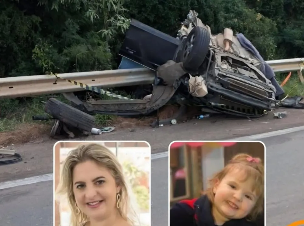 Vânia e a filha Helena perderam a vida no acidente - Foto: Reprodução
