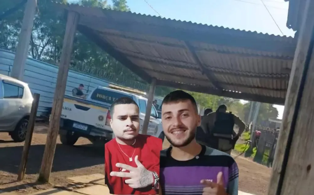 Sander e Leonardo tinham ligação com o tráfico de drogas, segundo a Polícia Civil - Fotos: Reprodução