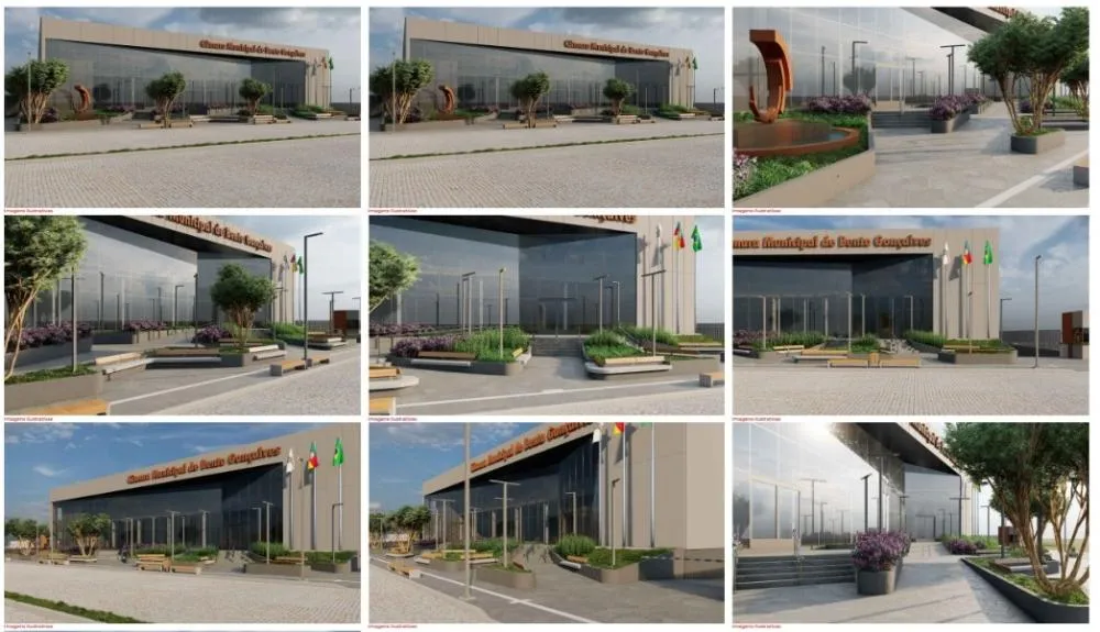 Projeto de praça em frente ao palácio não estava previsto no projeto original da obra - Foto: Reprodução