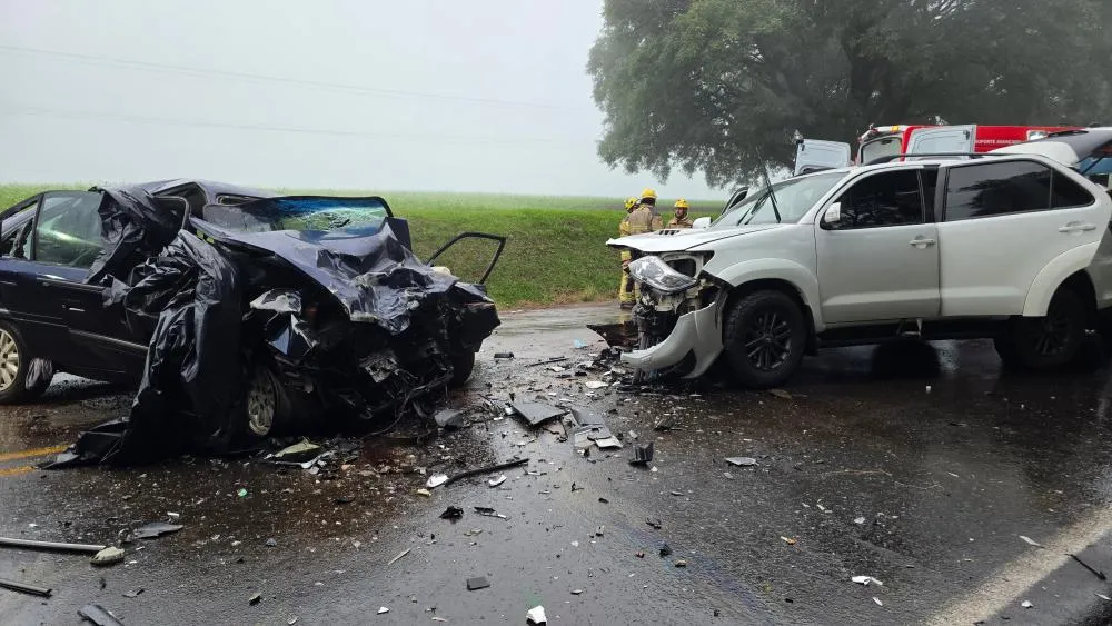 Colisão ocorreu nas proximidades da Pedreira do Mudão, no sentido Passo Fundo/Ernestina - Foto: Jeferson Vargas/Rádio Planalto