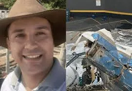  Entre os mortos estão o piloto Wellington de Oliveira, de 34 anos, e o empresário e veterinário Fernando Moreira Souto, de 36 anos, que ocupava o assento de copiloto. (Foto: Reprodução)