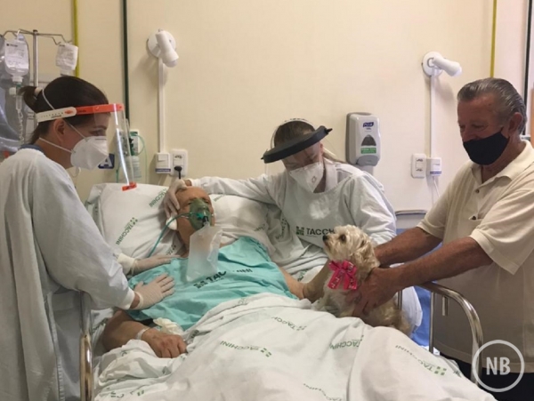 Antes de morrer, paciente pede à família para se despedir de sua cachorrinha