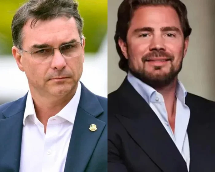 Em nota oficial, Flávio Bolsonaro admitiu ter procurado Vorcaro. (Foto: Reprodução)