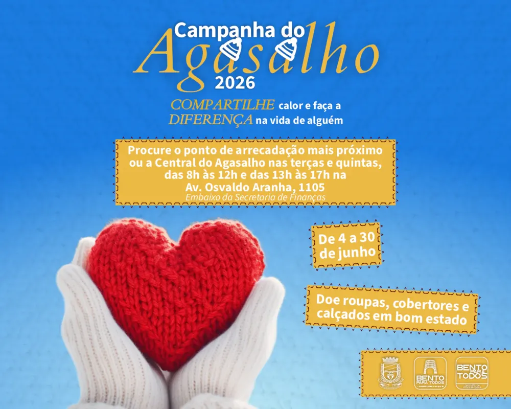 Campanha do Agasalho arrecada donativos em Bento Gonçalves