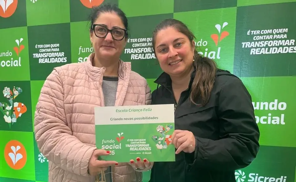 Fundo Social Sicredi Serrana apoia escolas públicas com recursos em Bento