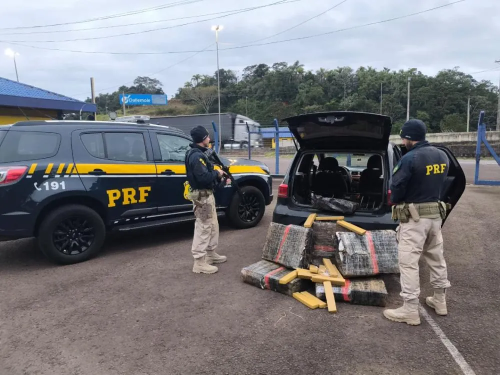 A ação ocorreu no trecho de Torres da rodovia BR-101. (Foto: PRF)