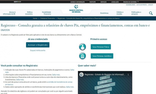 Site do Banco Central auxilia como saber se seu CPF foi usado por terceiros