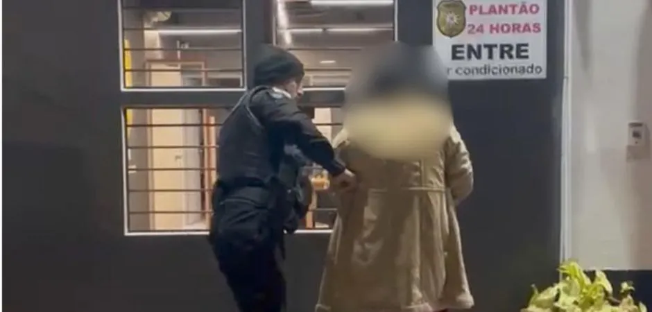 Em momentos e abordagens distintas, ela tentou interceptar as crianças e convencê-las a acompanhá-la para fora do espaço de lazer. (Foto: Semseg)