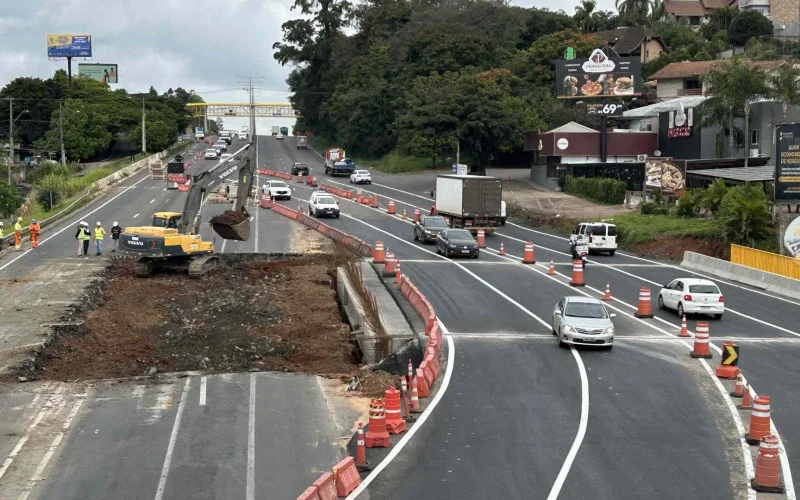 Começa segunda etapa da obra de passagem inferior na BR-116