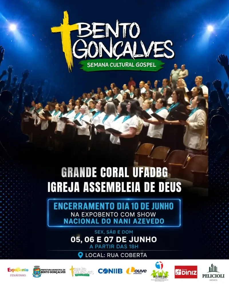 Rua Coberta de Bento Gonçalves sedia Semana Cultural Gospel