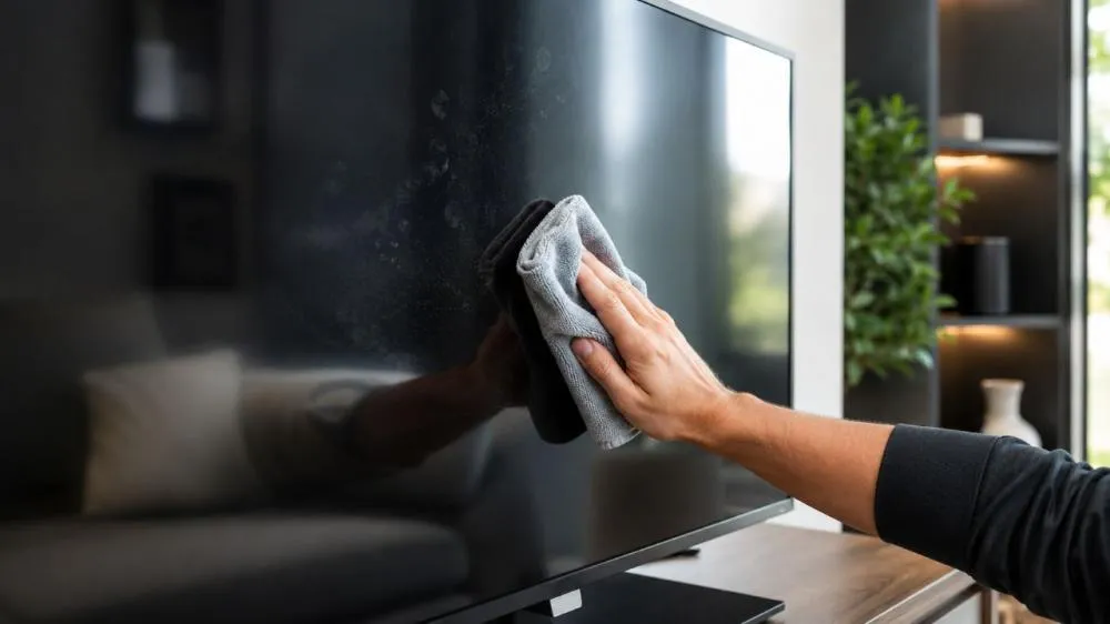 Como limpar a tela da TV com segurança, sem riscar e sem deixar manchas