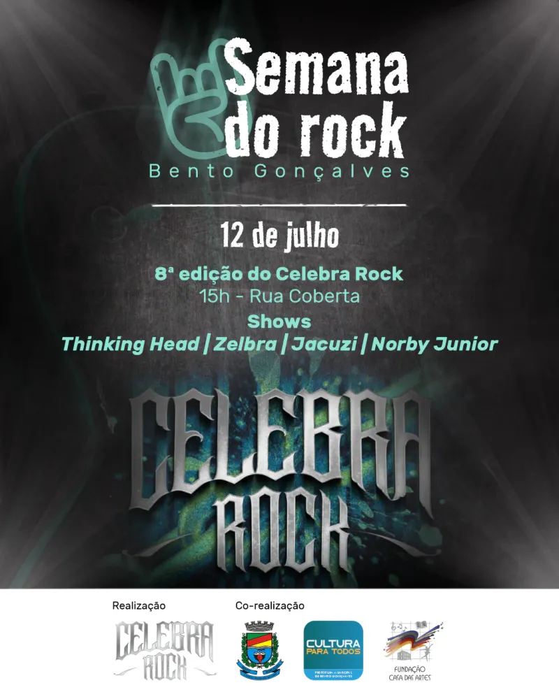 Celebra Rock reúne bandas locais neste domingo em Bento