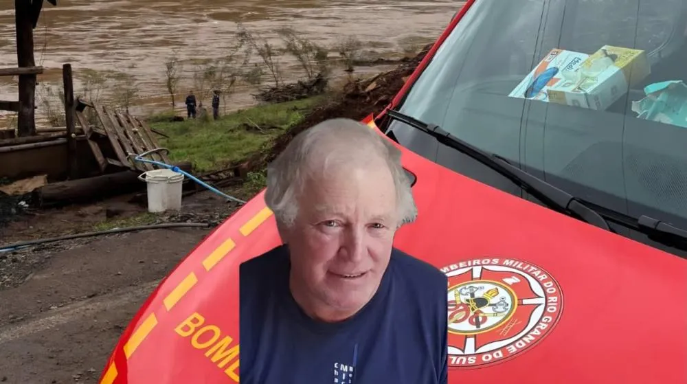 Luiz Antonio Glanert tinha completado 70 anos no mês de maio - Foto: Corpo de Bombeiros/Reprodução