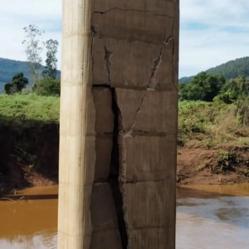 Ponte entre Muçum e Encantado é totalmente interditada