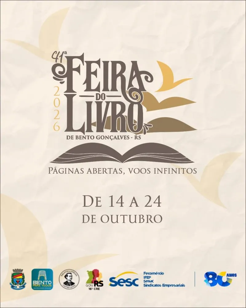 41ª Feira do Livro de Bento Gonçalves lança tema e identidade
