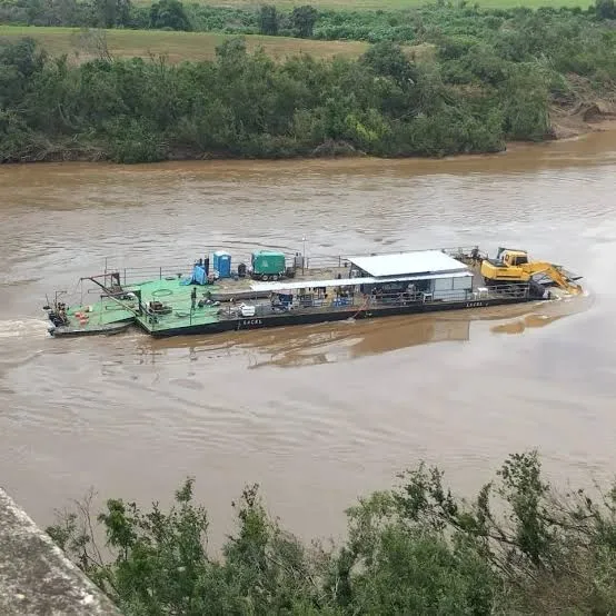 Travessia de balsa em Santa Bárbara será retomada neste sábado (1º)